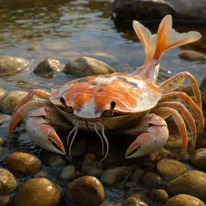 Crab + Koi fish